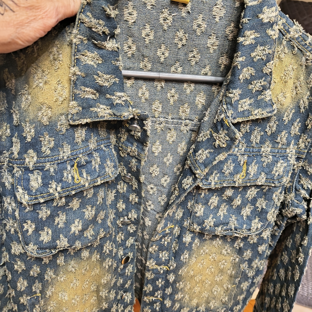 Patterned Denim Jacket